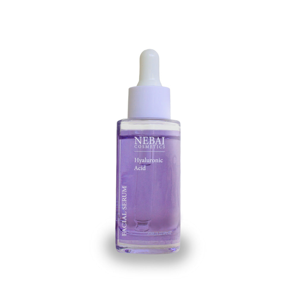 Serum de Ácido Hialurónico Nebai Cosmetics en su envase de vidrio con gotero